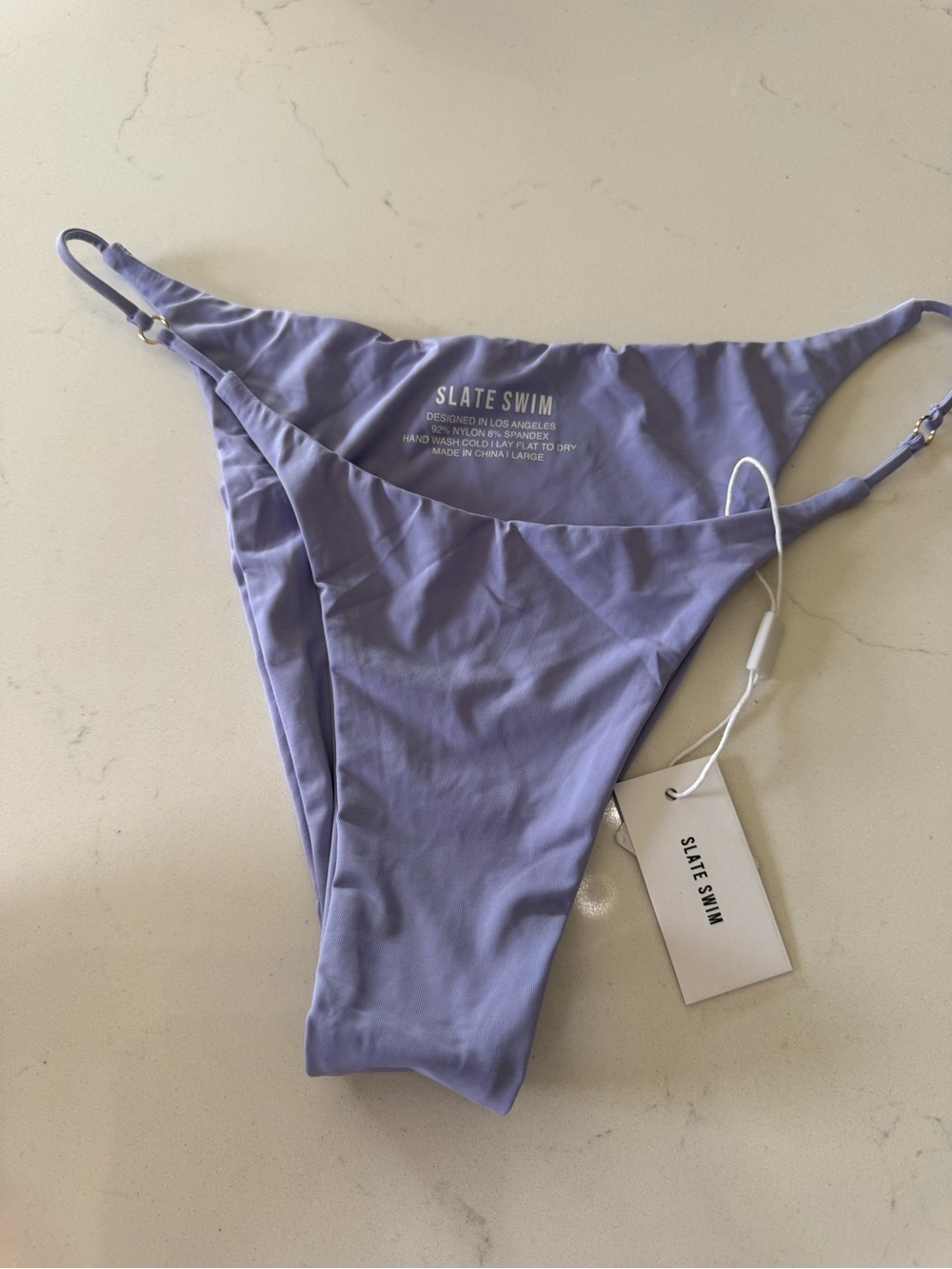 Slate Swim Lilac Bikini Bottom - Minimal Hipster Cut